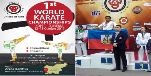 Médaille d’Or pour Haiti au First United World Championship Kyokushinkai en Slovénie