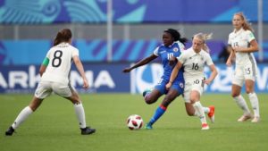 Mondial U-20 France 2018: Nérilia Mondésir, Joueuse du Match Allemagne vs Haïti